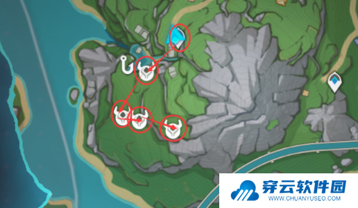 原神泡泡桔采集路线一览14